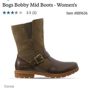 Bogs Bobby mid boots suede leather sz 10 new